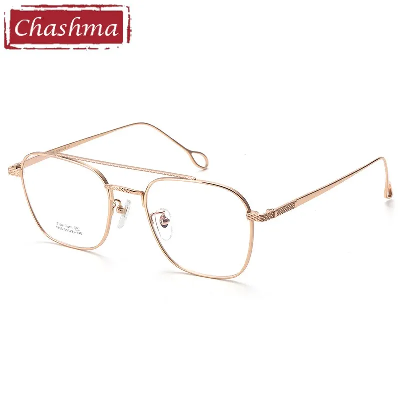 Chashma Unisex Square Full Rim Titanium Eyeglasses 8365