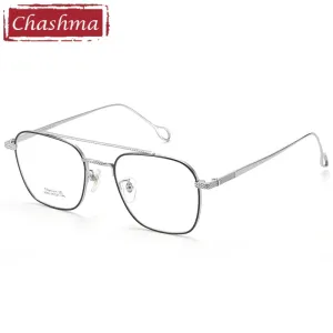 Chashma Unisex Square Full Rim Titanium Eyeglasses 8365