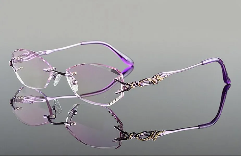 Chashma Women's Rimless Oval Titanium Eyeglasses 8036B