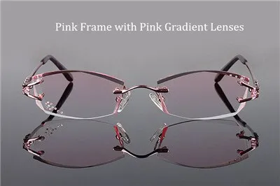 Chashma Women's Rimless Square Titanium Eyeglasses 1006