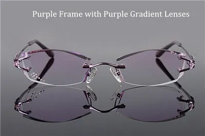 Chashma Women's Rimless Square Titanium Eyeglasses 1006