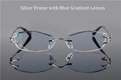 Chashma Women's Rimless Square Titanium Eyeglasses 1006