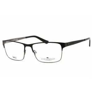 Chesterfield Men's Eyeglasses - Black/Gunmetal Metal Rectangular Frame | 34 XL 0RD2 00