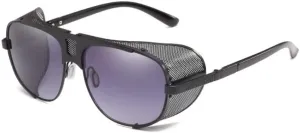 Chezi Flat Top Mesh Side Shield Aviator Sunglasses