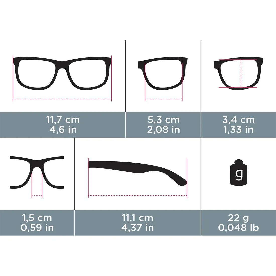 Children’s CAT 3 polarised hiking sunglasses (8-10 years) MH T500 - blue