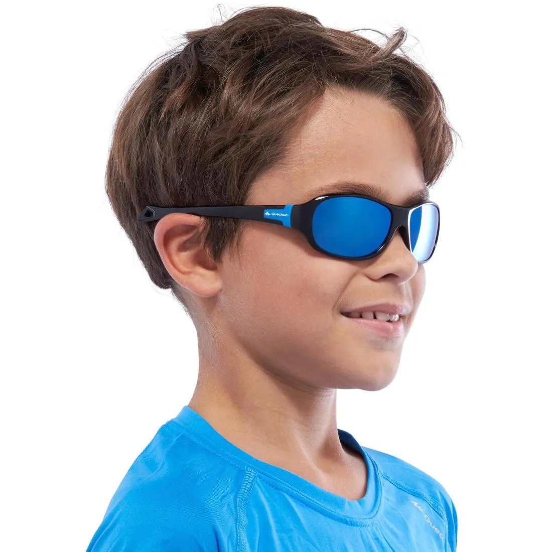 Children’s CAT 3 polarised hiking sunglasses (8-10 years) MH T500 - blue