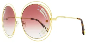 Chloe Women's Halo Sunglasses CE114SRI 835 Gold/Havana 62mm