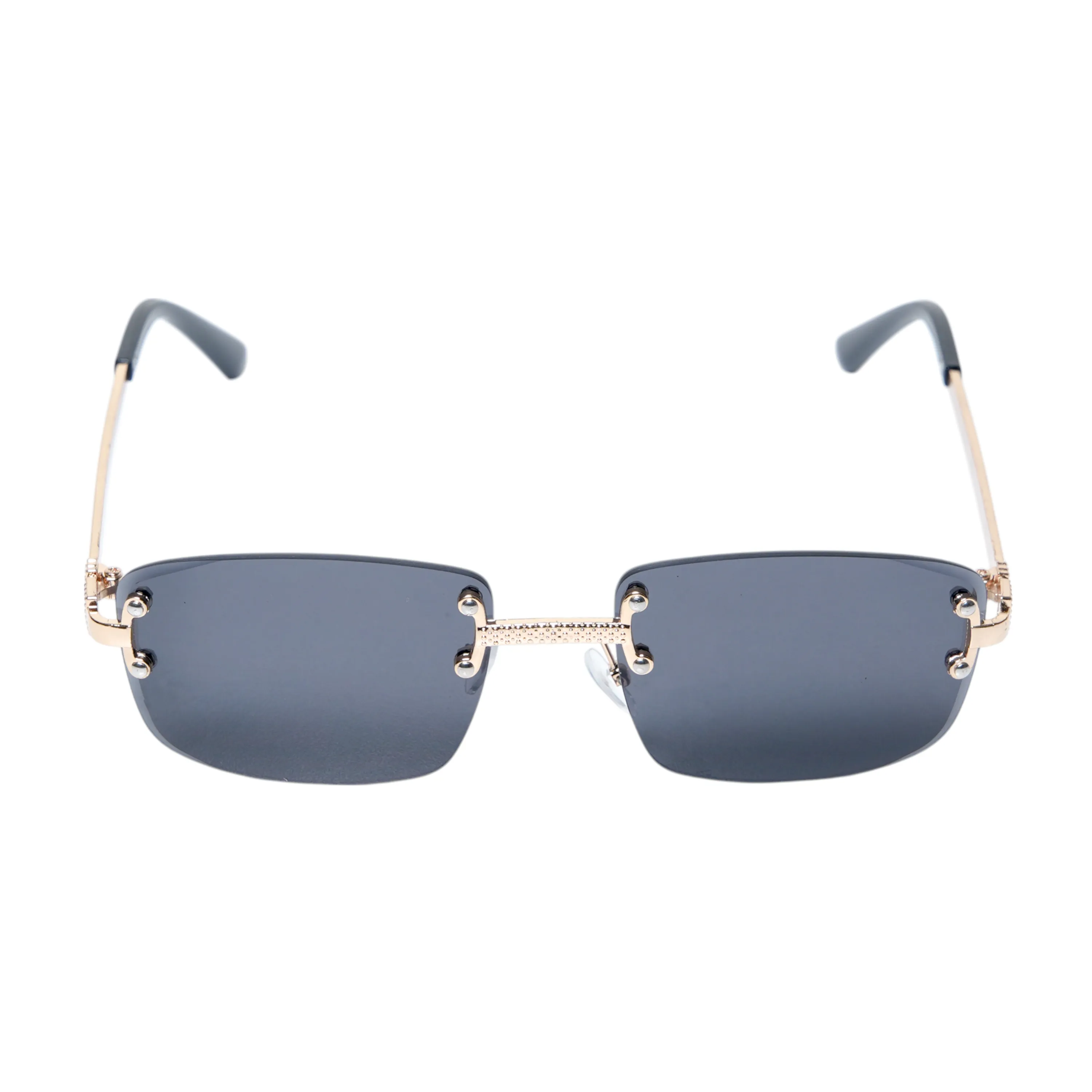 Chokore Eclipse Edge Rimless Sunglasses (Golden & Black)