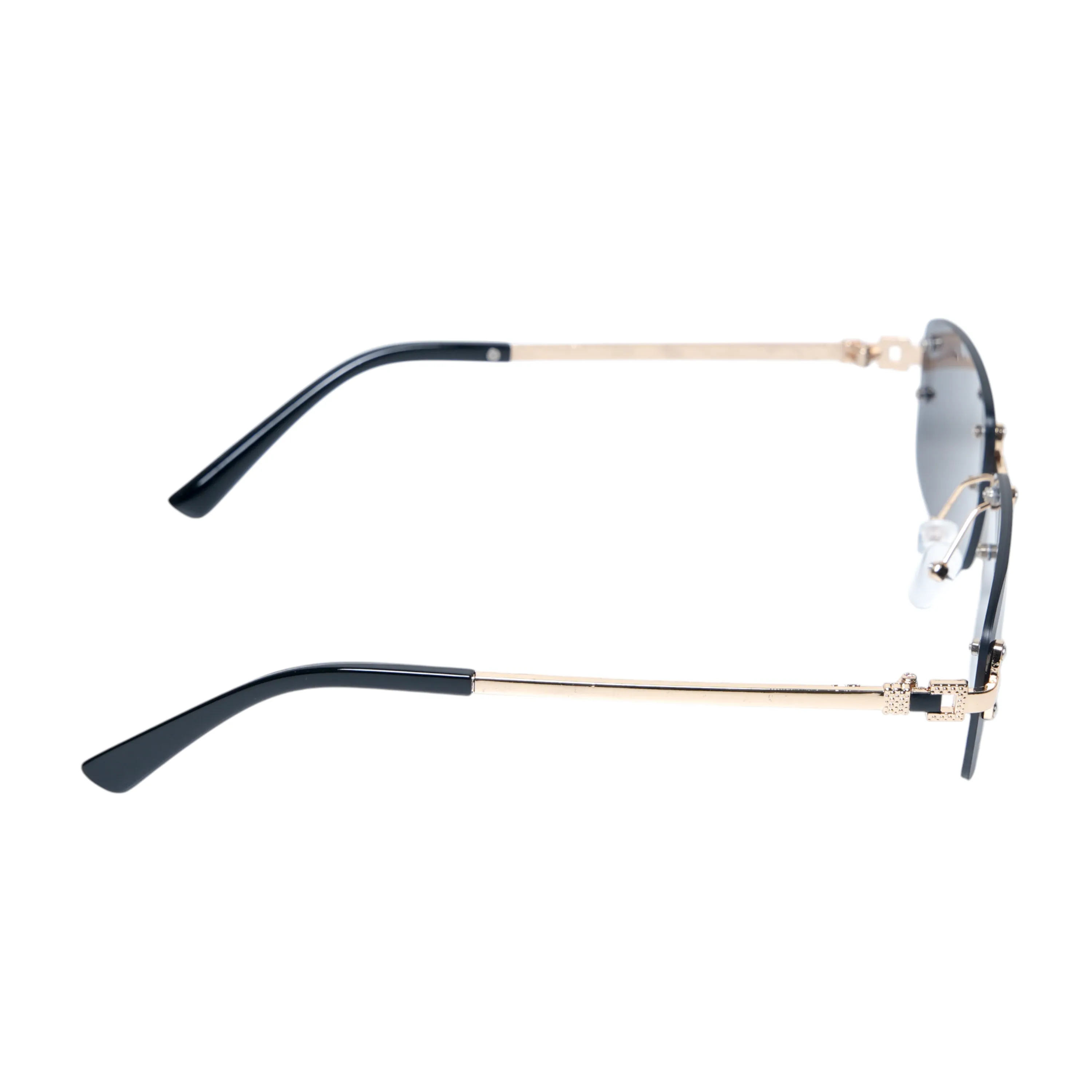Chokore Eclipse Edge Rimless Sunglasses (Golden & Black)