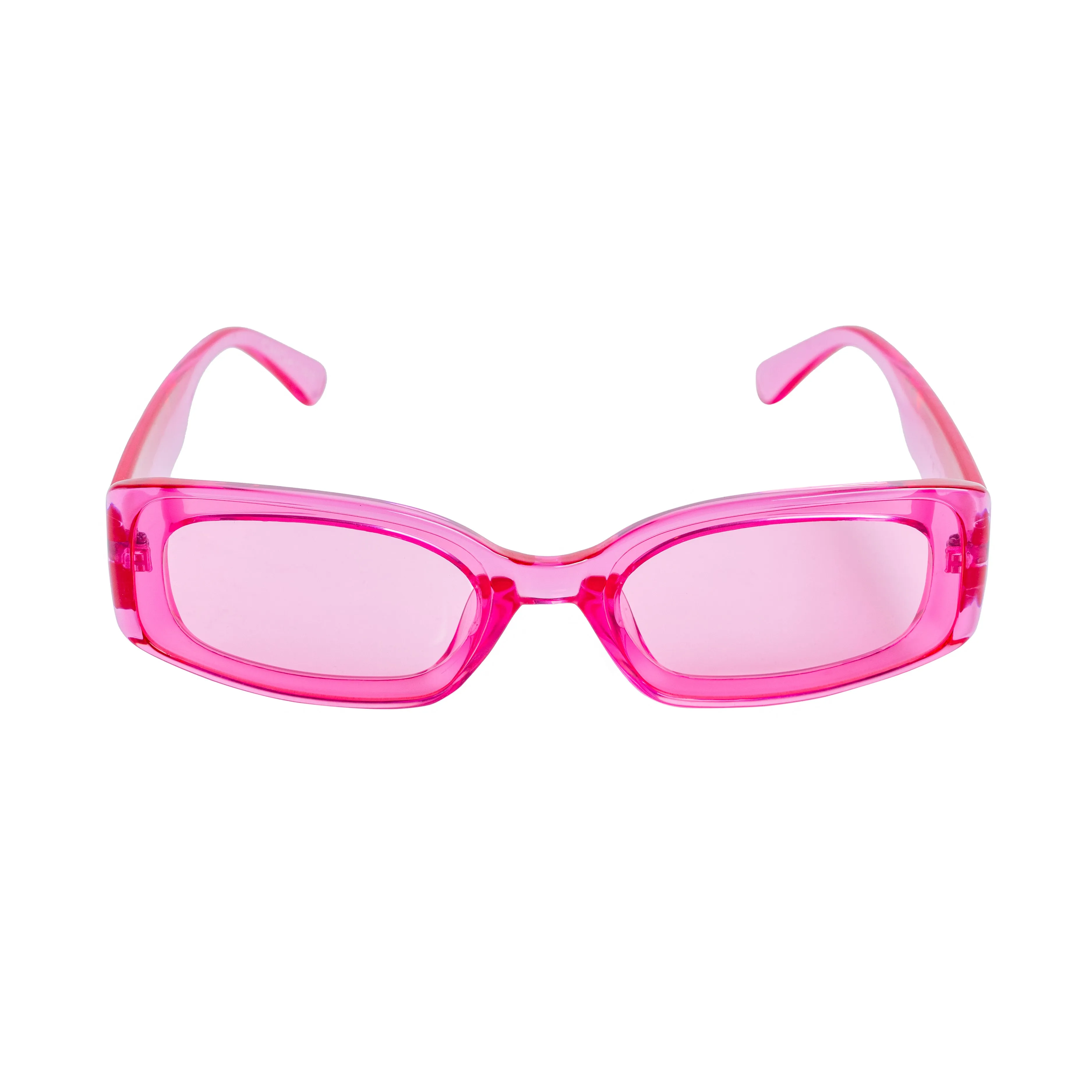 Chokore Rectangular UV-400 Protected Sunglasses (Pink)