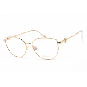 Chopard Women's Eyeglasses - Shiny Rose Gold Metal Cat Eye Shape Frame | VCHF51S 0300