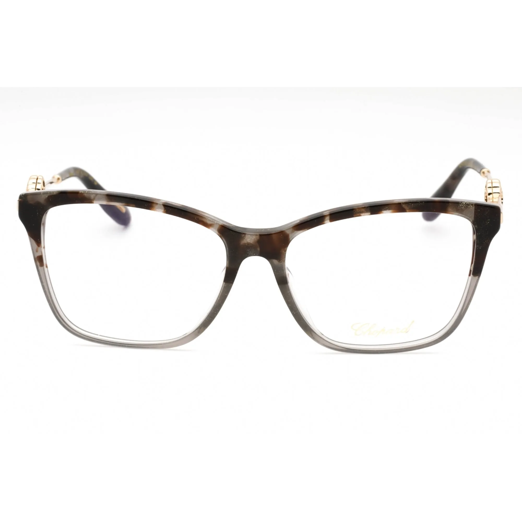 Chopard Women's Eyeglasses - Tortoise Grey Plastic Cat Eye Full Rim | VCH318S 0XAD