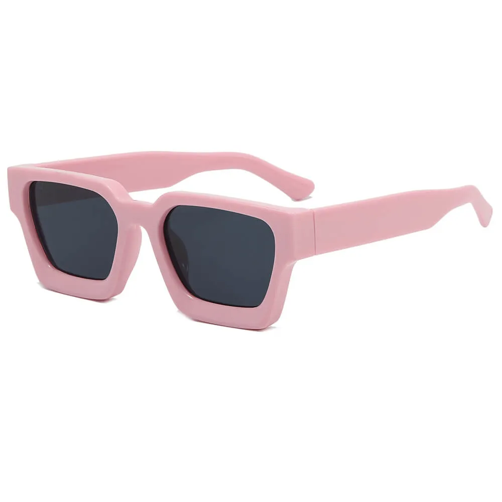 Chunky D Frame Square Sunglasses
