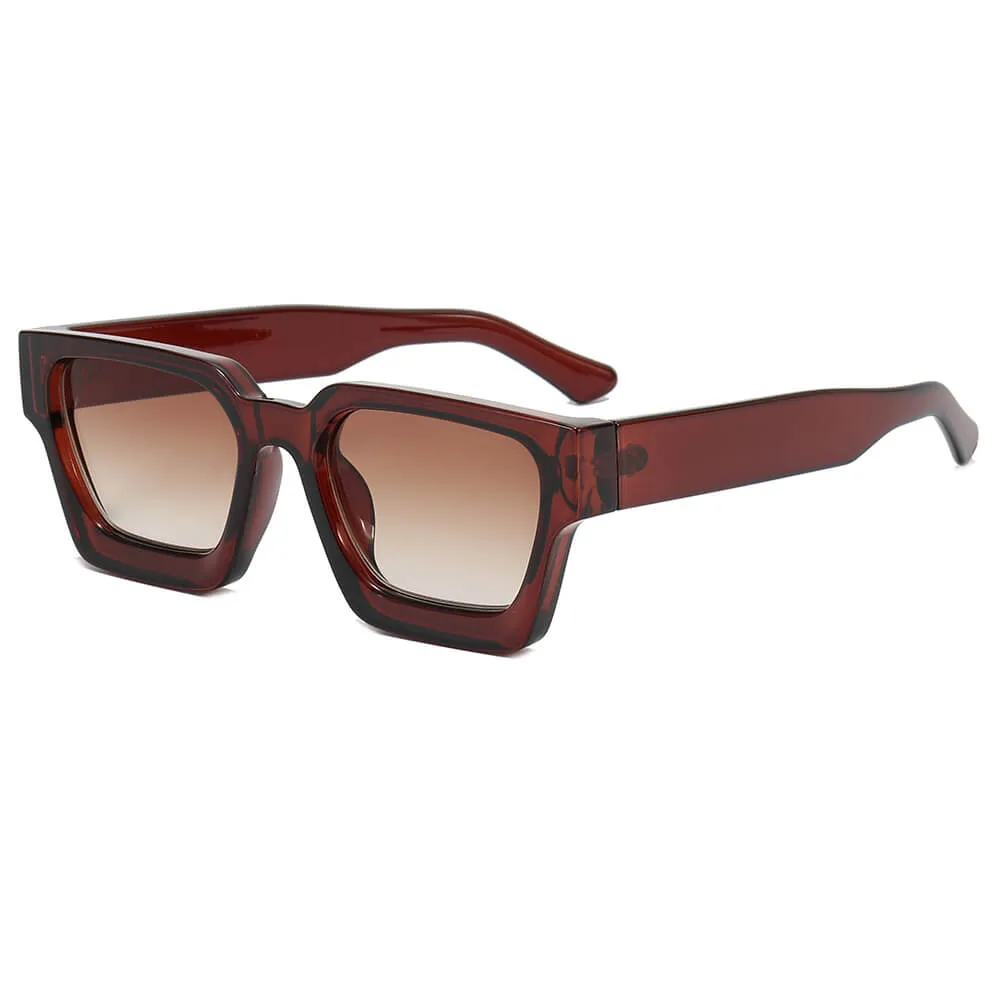 Chunky D Frame Square Sunglasses