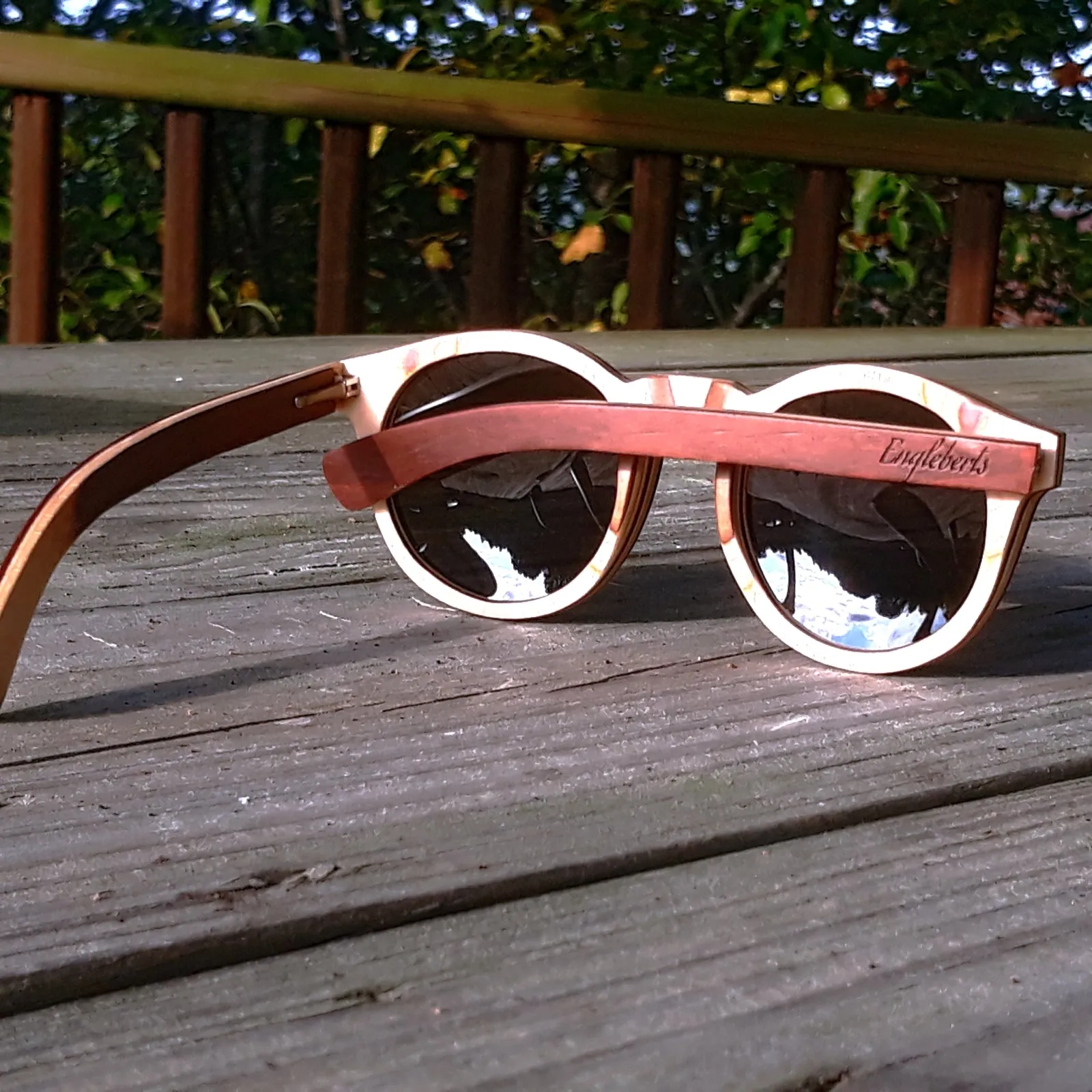 Cinnamon Swirl Skateboard Wood, Polarized, Handcrafted