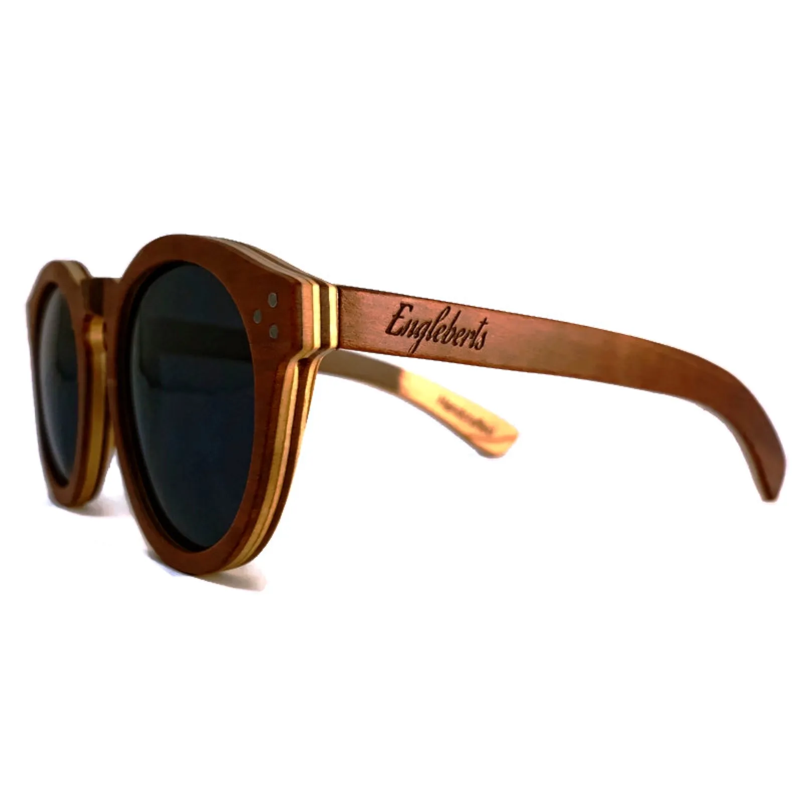 Cinnamon Swirl Skateboard Wood, Polarized, Handcrafted