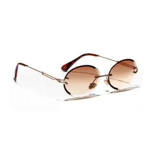 Circular Rimless Sunglasses