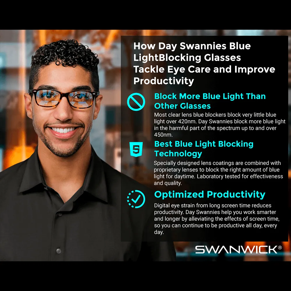 Classic Day Swannies Blue Light Blocking Glasses
