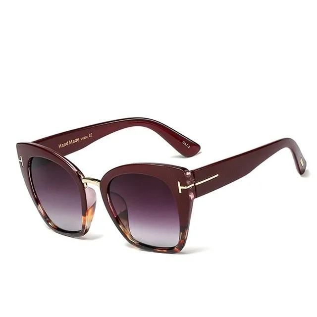 Classic Design Metal Cat Eye Sunglasses