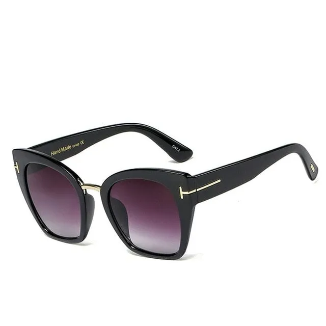 Classic Design Metal Cat Eye Sunglasses