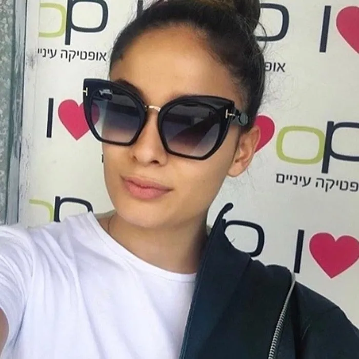 Classic Design Metal Cat Eye Sunglasses