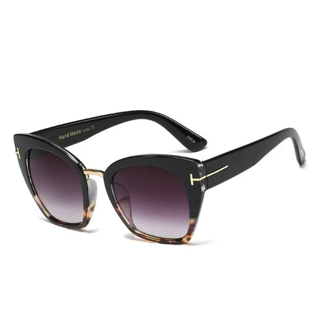 Classic Design Metal Cat Eye Sunglasses