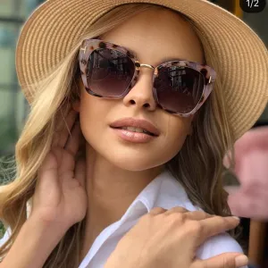 Classic Design Metal Cat Eye Sunglasses