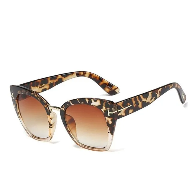 Classic Design Metal Cat Eye Sunglasses