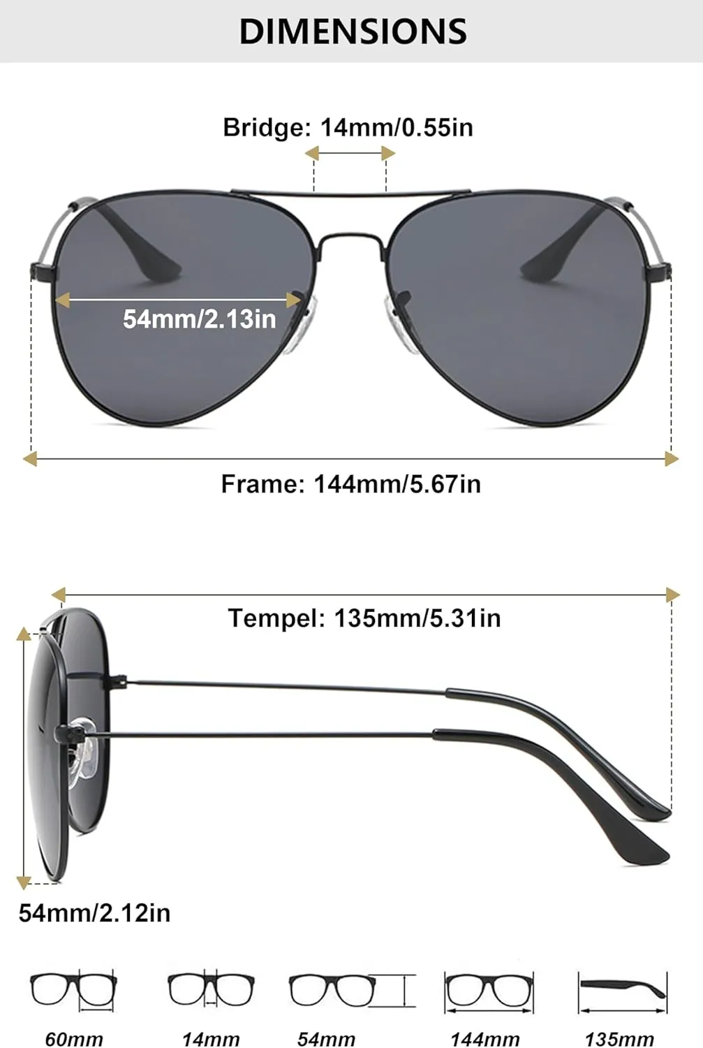 Classic Metal Polarized Sunglasses Men Women Pilot Aviator Sun Glasses for Outdoor