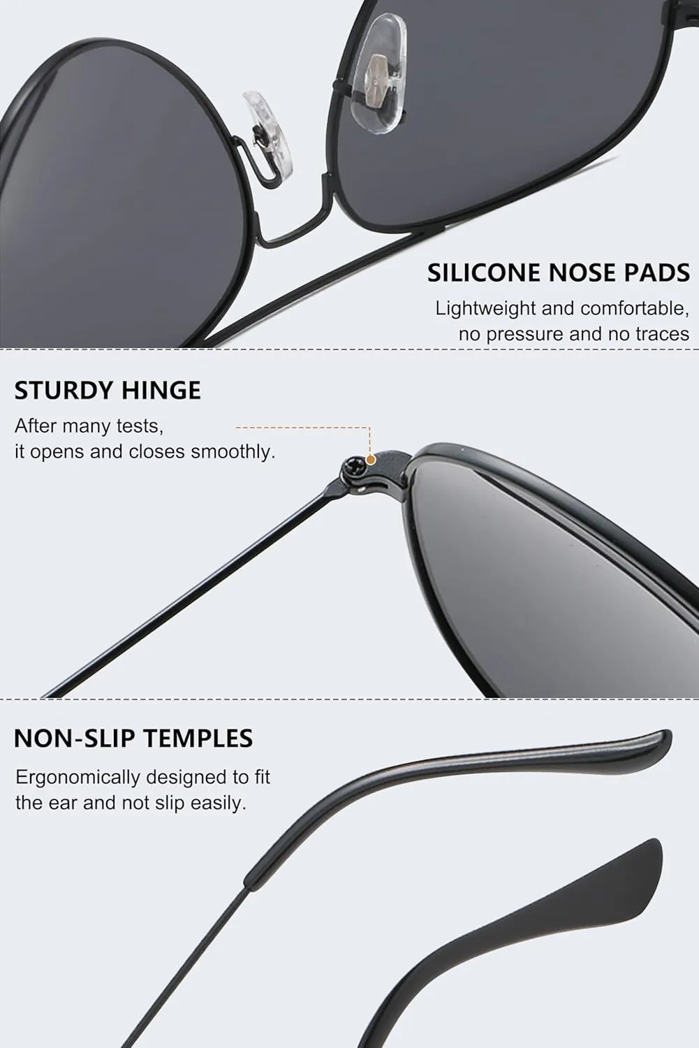 Classic Metal Polarized Sunglasses Men Women Pilot Aviator Sun Glasses for Outdoor