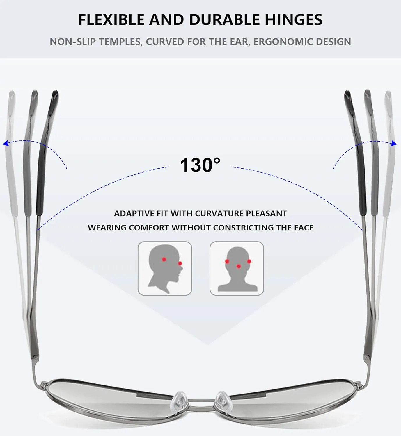 Classic Pilot Sunglasses for Women Men Polarized Aviator Military Style Spring Hinge Metal Sun Glasses