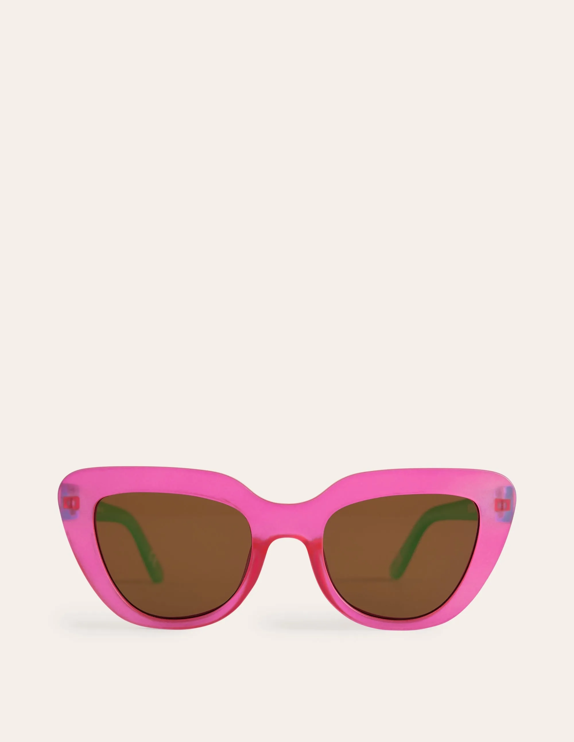 Classic Sunglasses-Pink and Green Colourblock