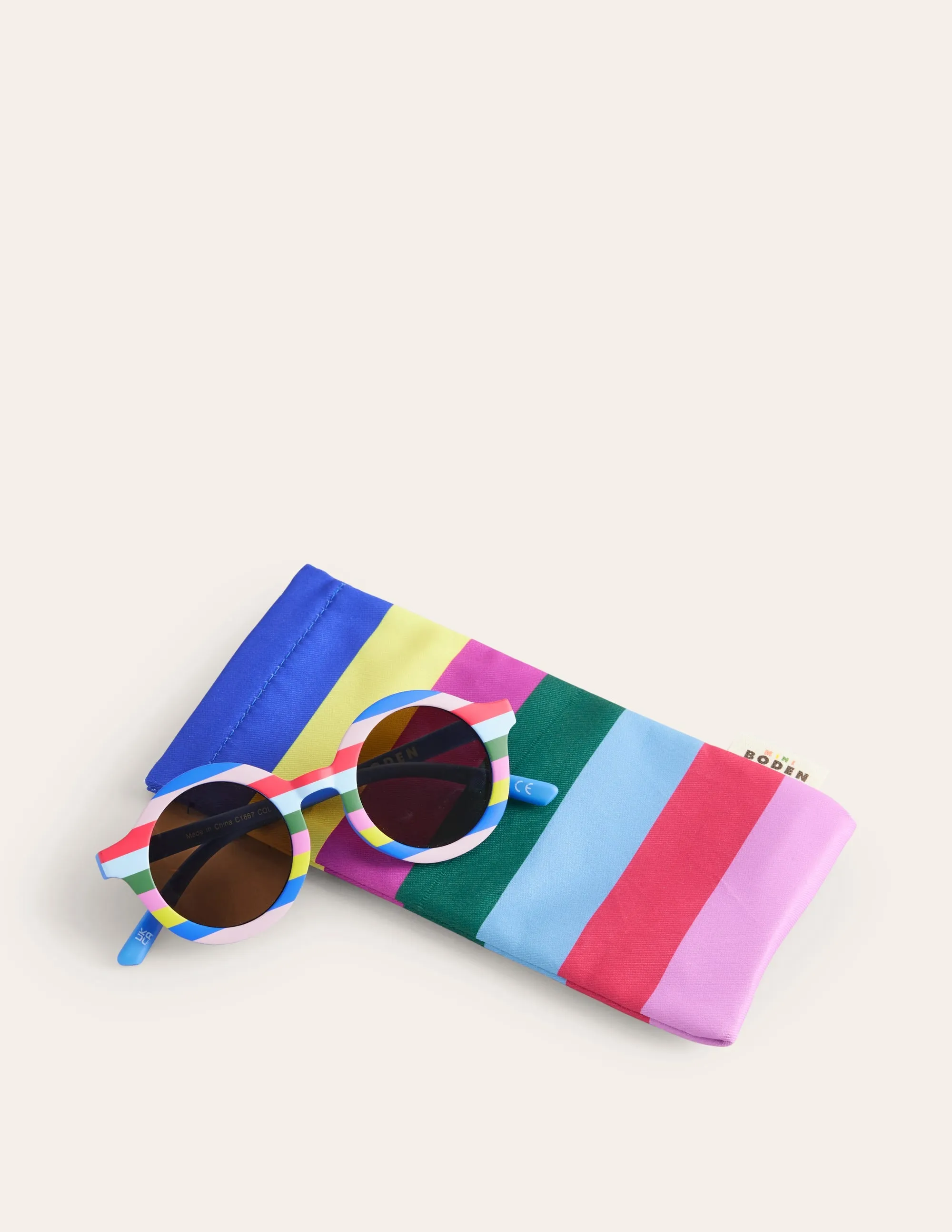 Classic Sunglasses-Rainbow Print
