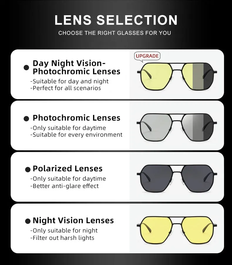 CLLOIO™ Polarized/Photochromic Anti-Glare Sunglasses