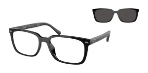 Coach CK470 HC8357U Eyeglasses with Sun-clips | Size 57