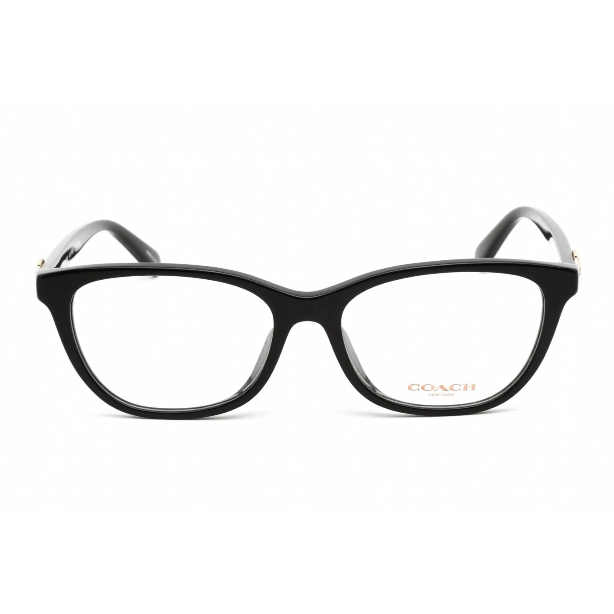 Coach Women's Eyeglasses - Clear Demo Lens Black Plastic Cat Eye Frame | 0HC6180F 5002