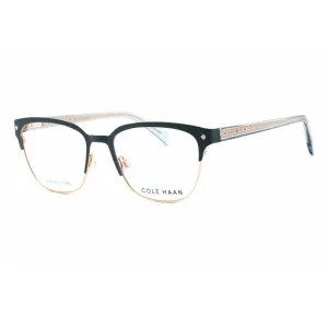 Cole Haan Men's Eyeglasses - Teal Rectangular Full Rim Frame Clear Lens | CH5023 330