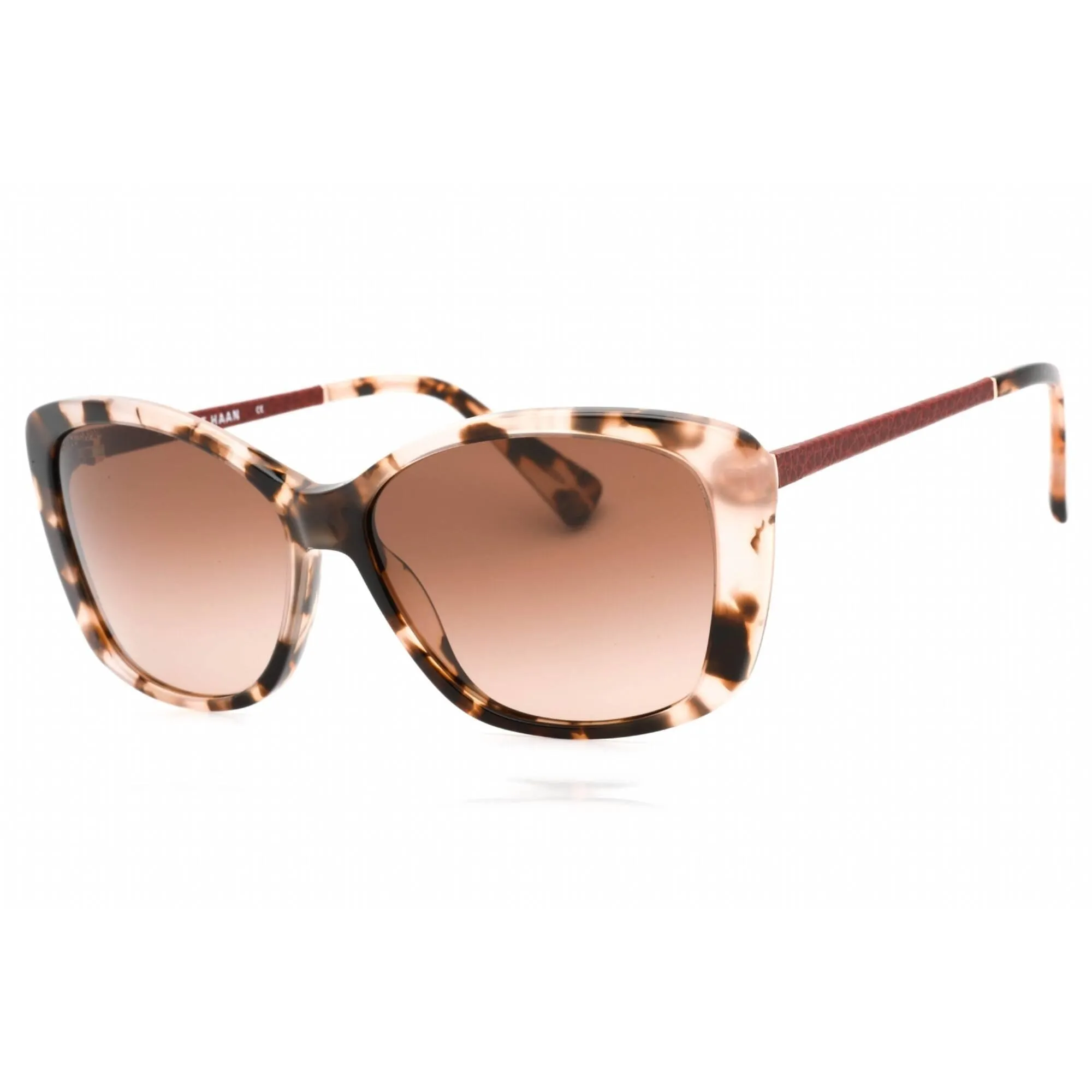 Cole Haan Women's Sunglasses - Blush Tortoise Zylonite Cat Eye Frame | CH7005 260