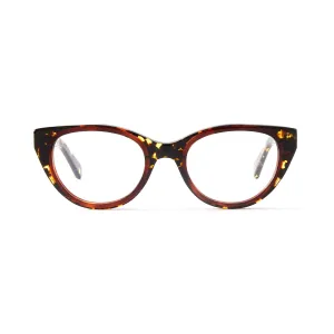 Colette Blue Light Tortoise & Brown