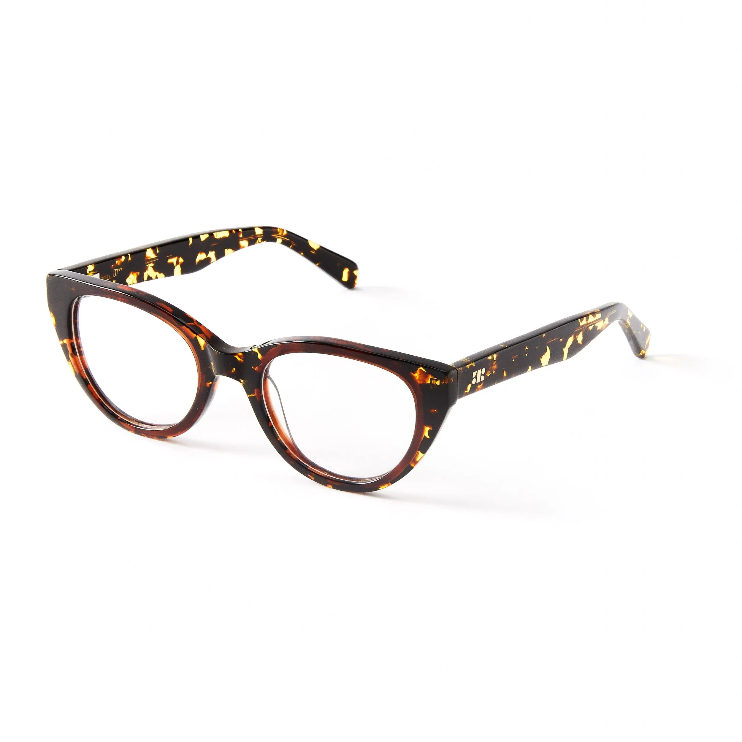 Colette Blue Light Tortoise & Brown