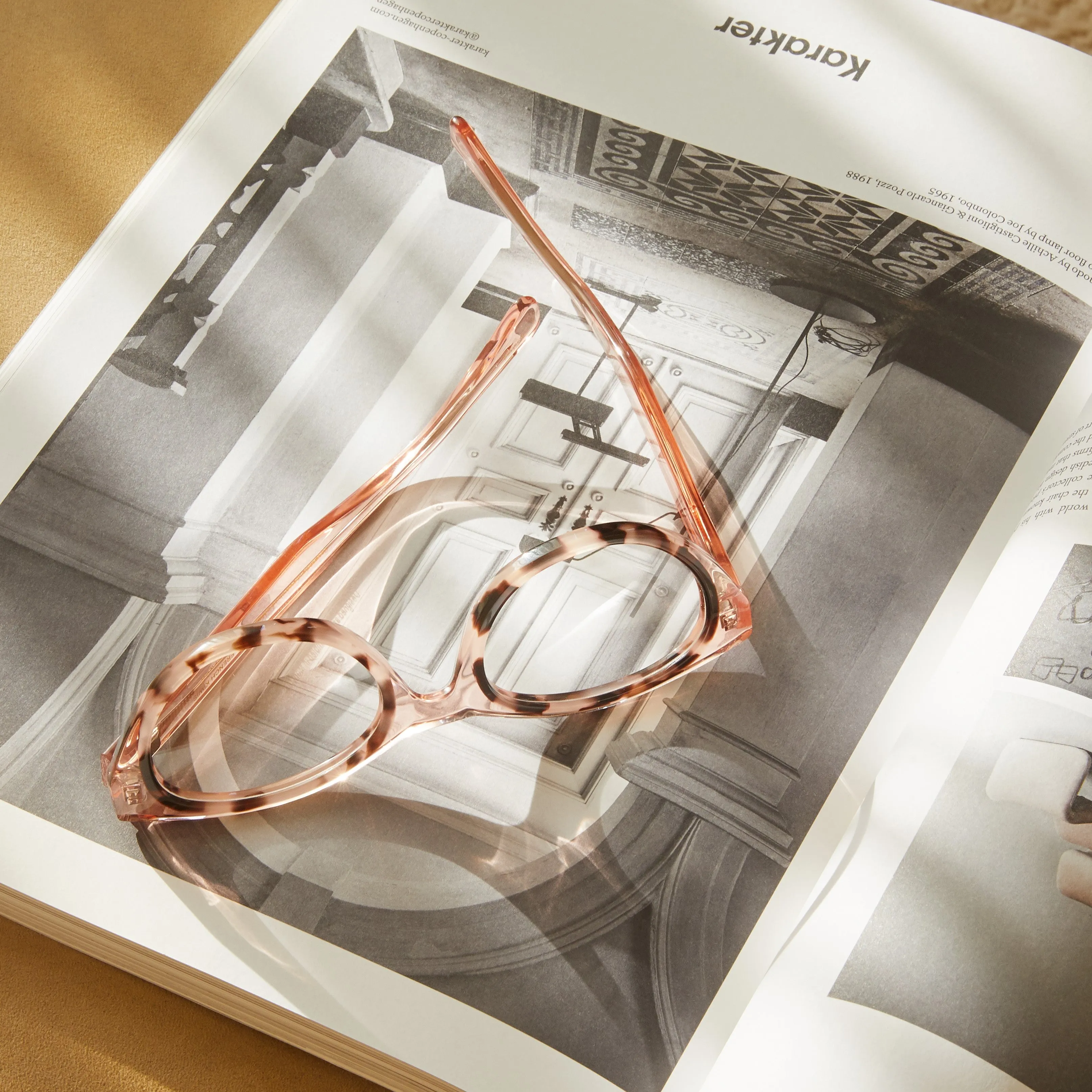 Colette Blue Light Tortoise & Brown