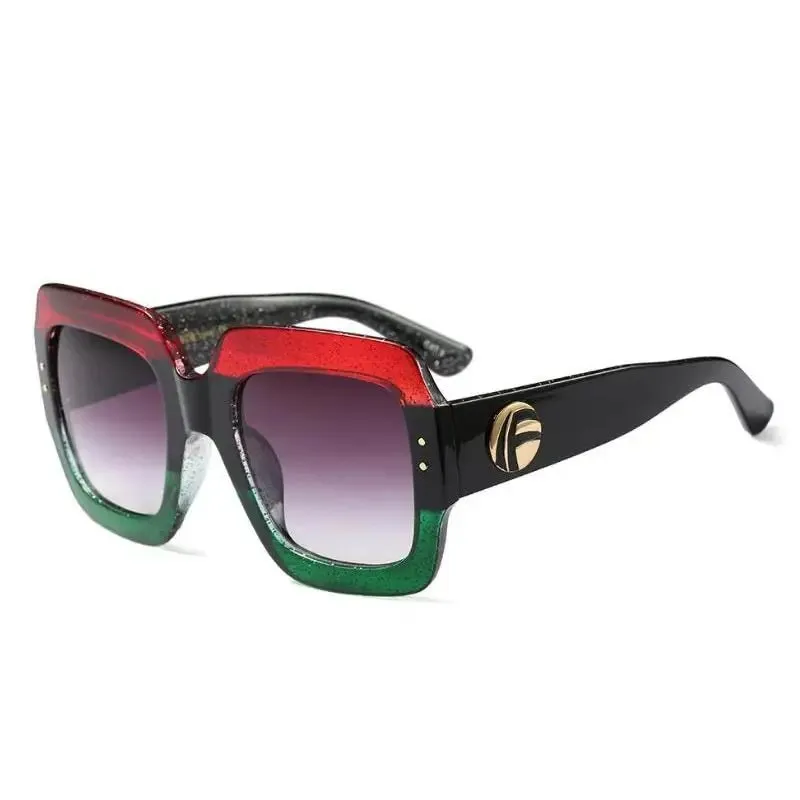 Colorful Glitter Sunglasses with UV Protection & Glittery Frame