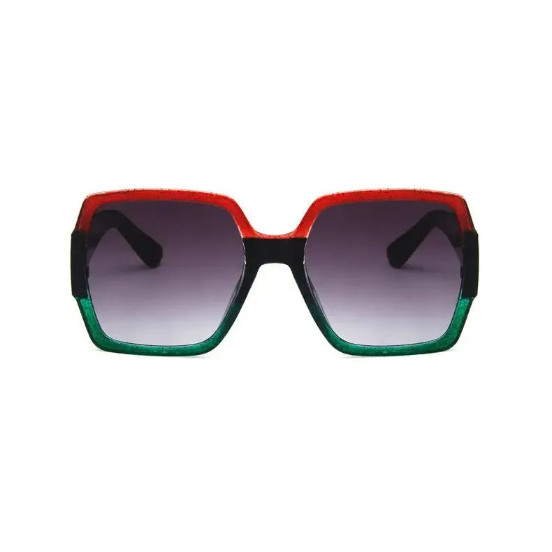 Colorful Glitter Sunglasses with UV Protection & Glittery Frame