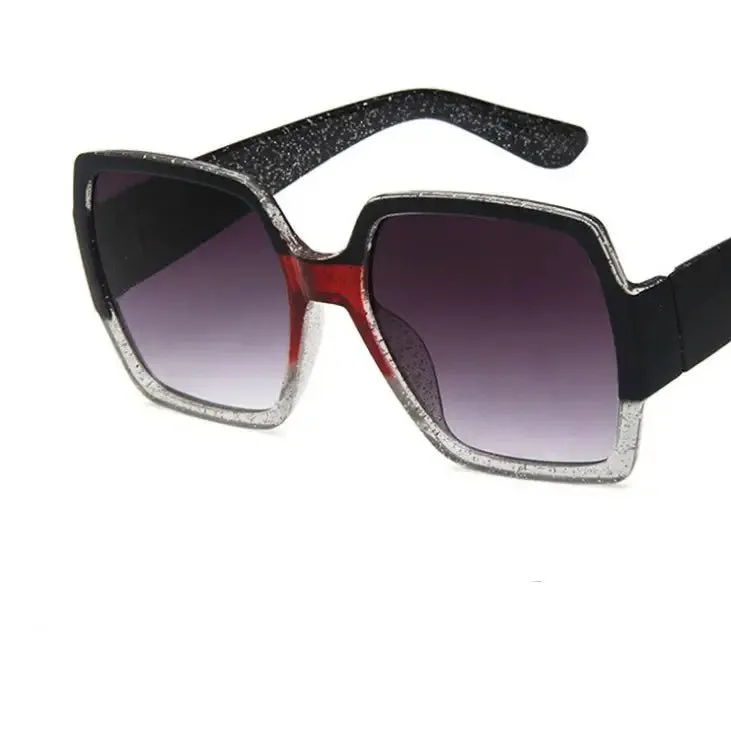 Colorful Glitter Sunglasses with UV Protection & Glittery Frame