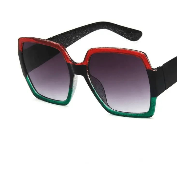 Colorful Glitter Sunglasses with UV Protection & Glittery Frame