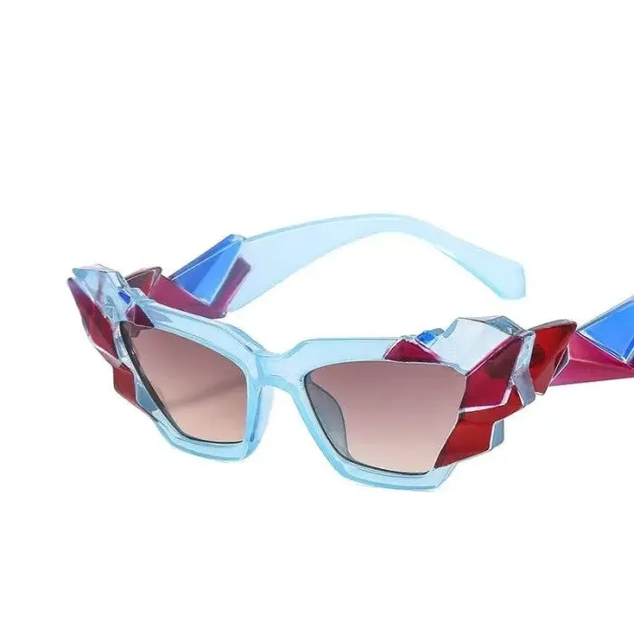 Colorful Polygon Eye Sunglasses