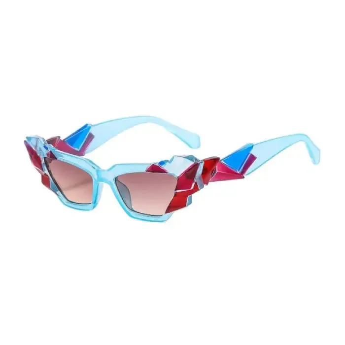 Colorful Polygon Eye Sunglasses