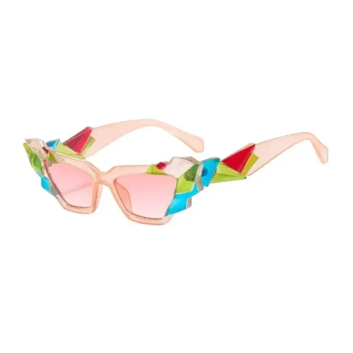 Colorful Polygon Eye Sunglasses