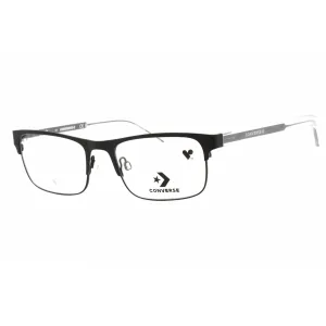 Converse Men's Eyeglasses - Matte Black Metal Full Rim Rectangular Frame | CV3022 001
