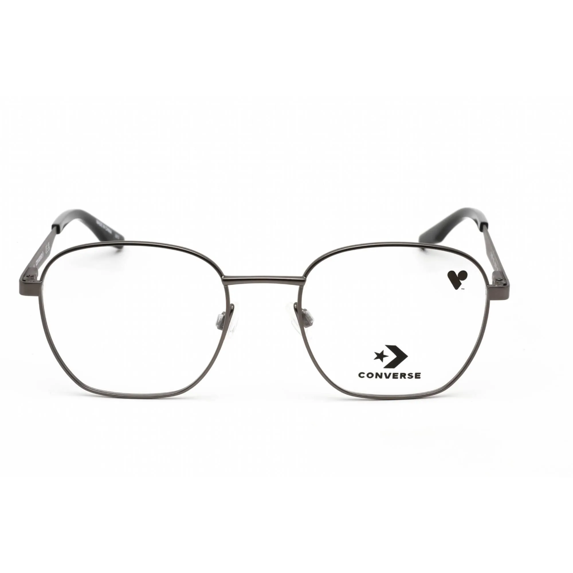 Converse Unisex Eyeglasses - Clear Demo Lens Satin Gunmetal Metal Frame | CV1009 070